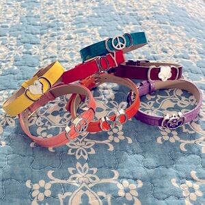 Leather Bracelets with charms